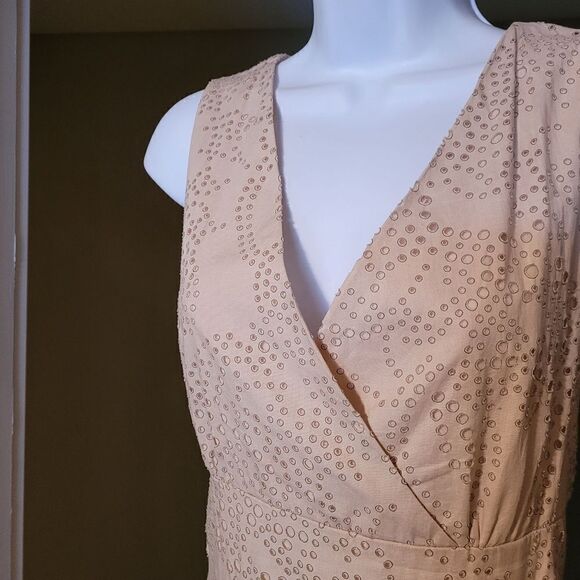 Manon Surplice A Line Eyelet Dress - Picture 3 of 8